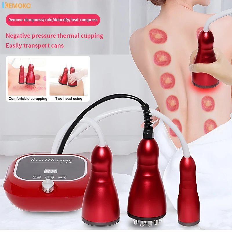 EMS Electric Scraping Machine Fat Burner Cupping Massager Vacuum Suction Cups Ventosas Anti Cellulite Guasha Therapy Weight Loss