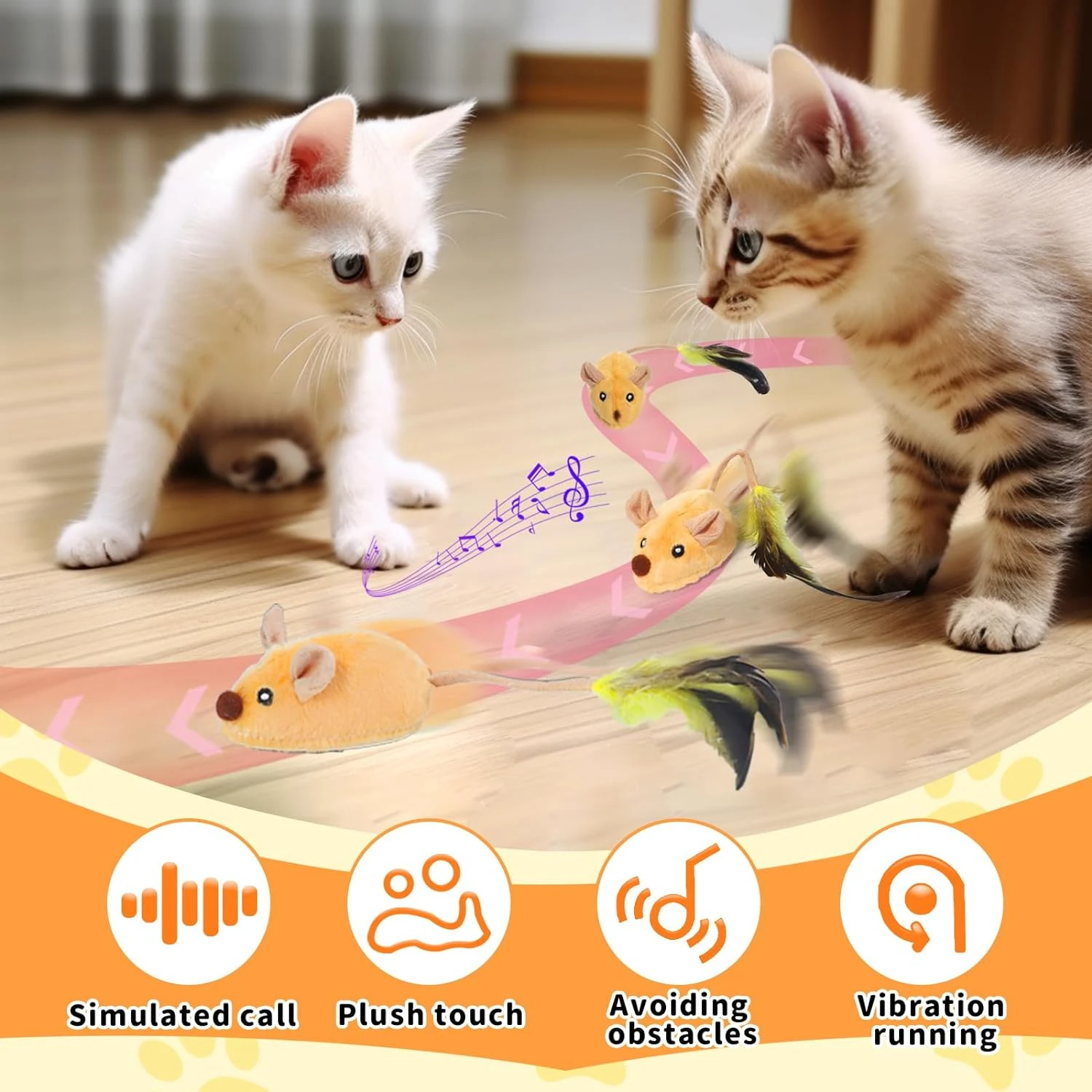 Enhance your feline friend's playtime with this superior, top-notch interactive cat toy for unrivaled entertainment and fun! Ord