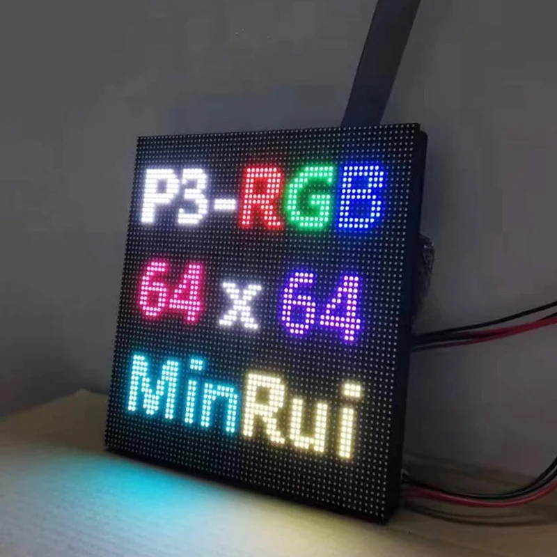 AiminRui P3 LED Sign Display Outdoor Full Color RGB Module  Panel SMD1415 192*192mm Advertising Board 1/16Scan