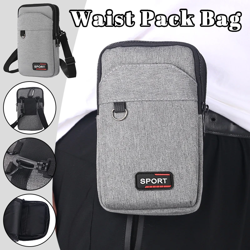 

2025 Men's Waist Pack Bag Crossbody Bag Outdoor Waterproof Military Waist Pack Mobile Phone Pouch Camping Hunting Tactical Bag