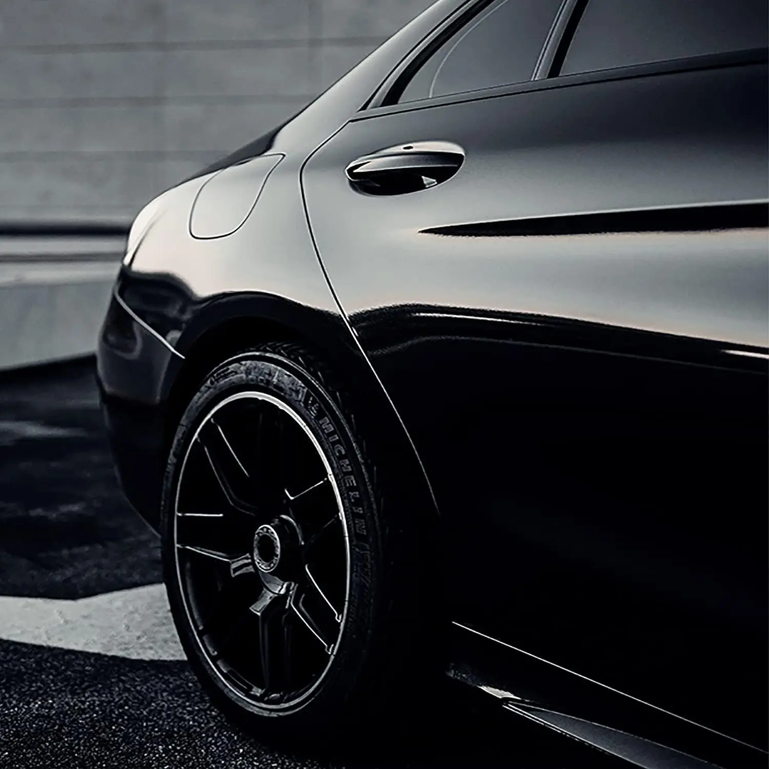 Vinyl Wrap Roll PET Gloss Piano Zwarte Auto Wikkelen Film Kleur Veranderende Auto Films Wrap 1.52*18M Auto stickers