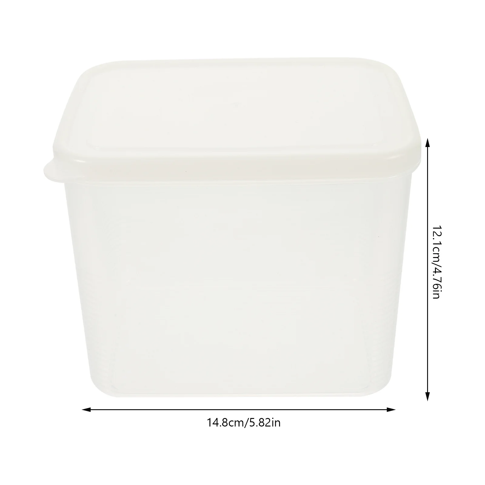 

2pcs Square Storage Box Clear Food Container Leakproof For Bread Fruit Fresh Keeping Fridge Organizer Kitchen Supply