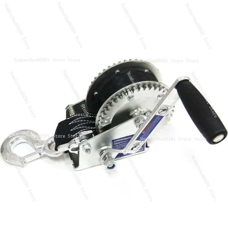 Hand Winch Trailer Accessories Motor Boat Trailer Portable Trailer Winch 1200 Hand Two-way Self-locking Winch