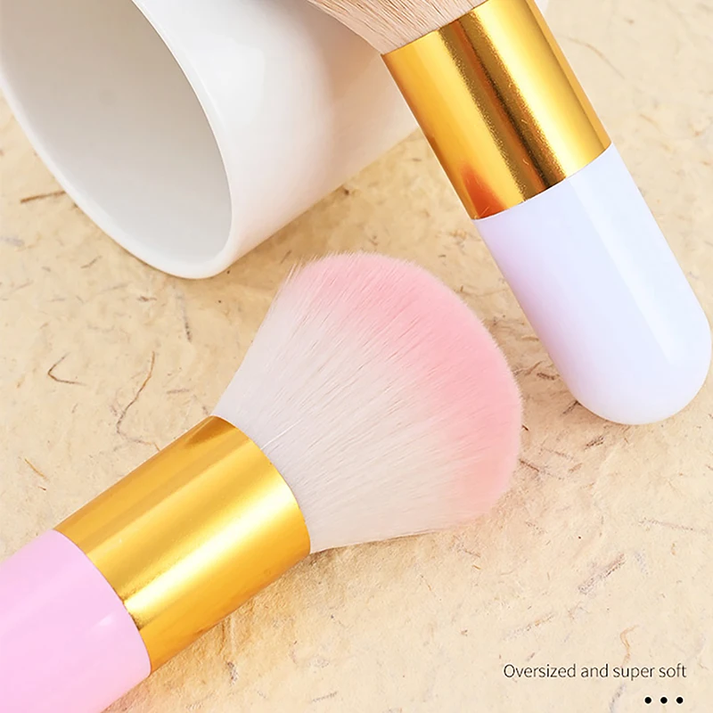 Professional Powder Face Blush แปรงแปรงแต่งหน้าขนาดใหญ่ Foundation Powder Face Blush แปรง Soft Face Blush ขนาดใหญ่ Make Up Tools