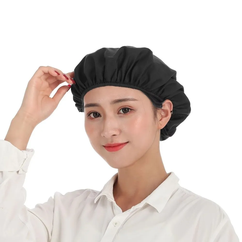 

Fashion Elastic Workshop Work Hat Smoke-proof Dust-proof Work Wear Hair Fall-proof Breathable Catering Cap Food Factory