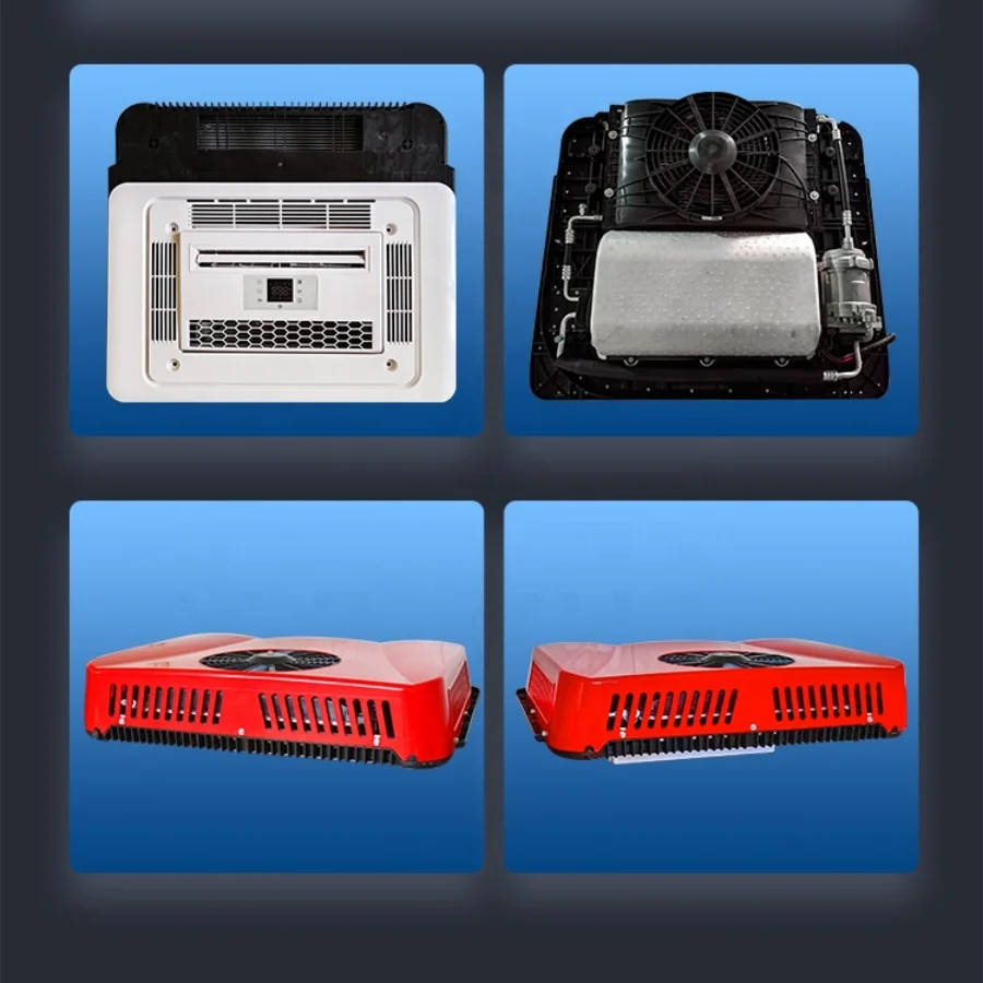 سقف صغير للنوم على السطح 24 فولت تيار مستمر 12 فولت 12 فولت مكيف هواء لوقوف الشاحنة لمقصورة الشاحنة #6