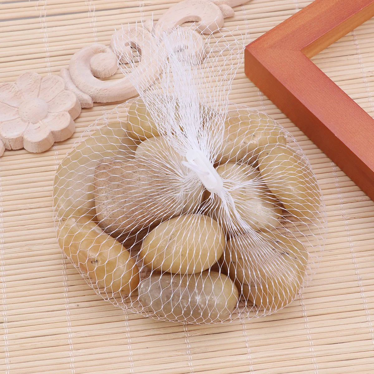 

Rock Painting Supplies Painted Stone Rocks DIY Polishing Pebbles Fish Tank Yellow