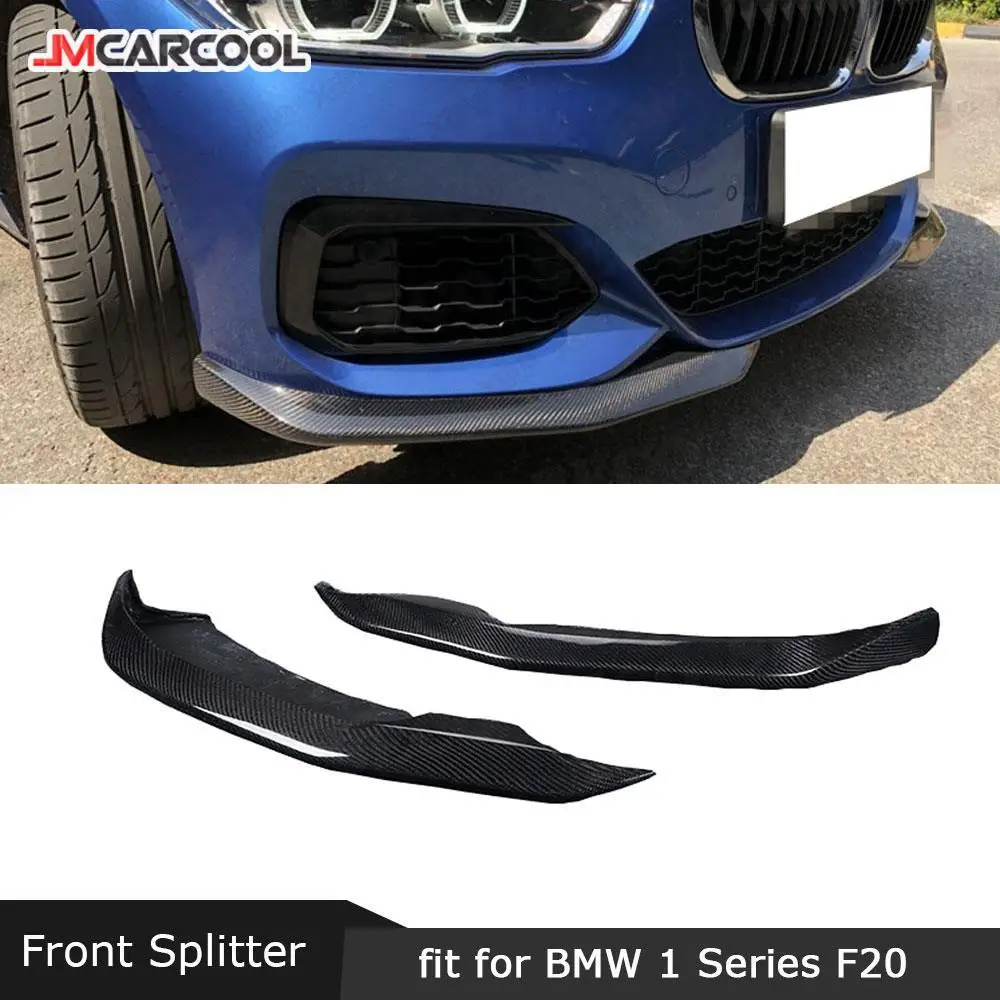 

For BMW 1 Series F20 M Sport M135i M140i Hatchback 2016 - 2018 Front Lip Splitters Carbon Fiber Head Chin Trim Covers