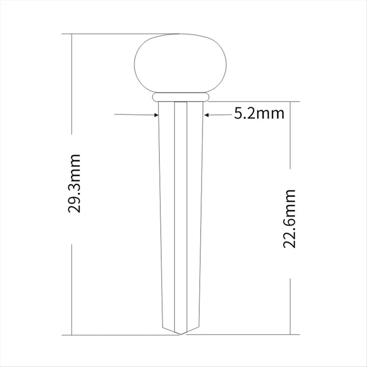 Broches de pont de guitare en os de bétail, 6 pièces, avec extracteur de broches pour accessoires de guitare acoustique [cilae-17R]