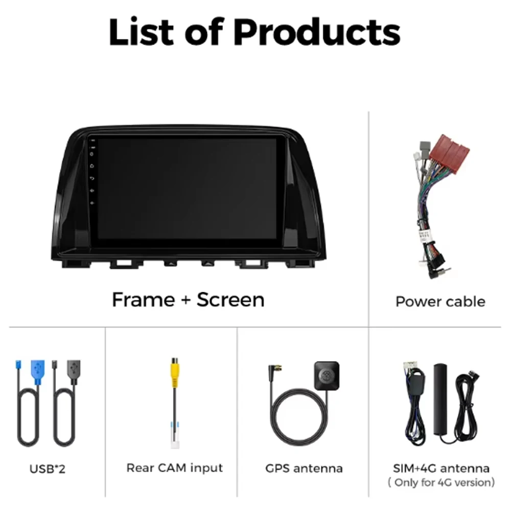 أندرويد 15 Carplay السيارات لمازدا CX5 CX-5 2012 2013 2014 2015 راديو السيارة الوسائط المتعددة مشغل فيديو الملاحة GPS No 2Din 2 Din