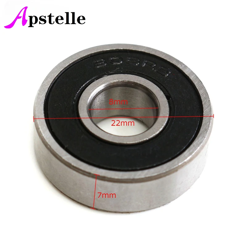 Apstelle 10 pz/lotto cuscinetto 608 2RS 8*22*7mm 6*19*6mm Skateboard Scooter Skate cuscinetti a sfera Kit cuscinetto a sfere in miniatura