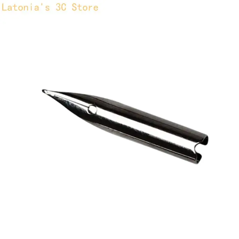 10Pcs Metall Brunnen Stift Ersatz Spitze Austauschbare Brunnen Stift Spitze für Handschrift Praxis Skizzieren Zeichnung X3UB – Detail 8