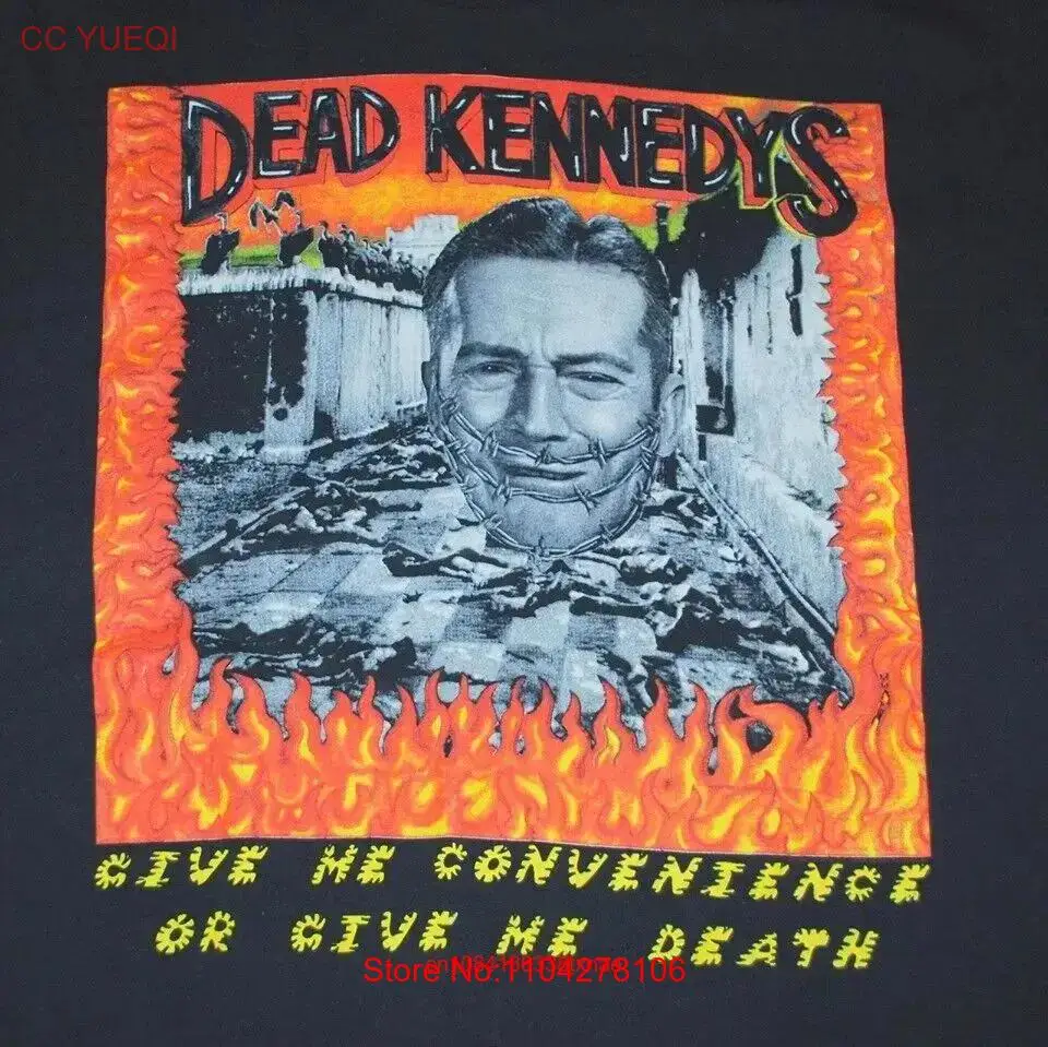 Vintage Dead Kennedys Give Me Convenience Death Men T shirt Black S 5XL Q1269 long or short sleeves