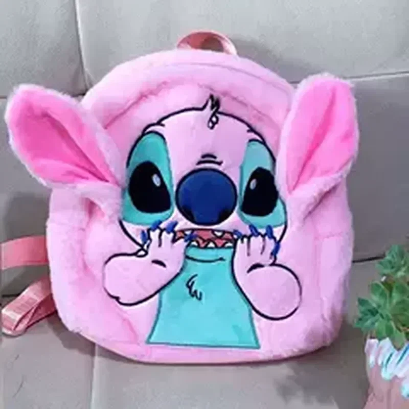 Disney New Stitch Pluszowy plecak Cartoon Fashion 3d Mini plecak damski o dużej pojemności Śliczny tornister dziecięcy wysokiej jakości