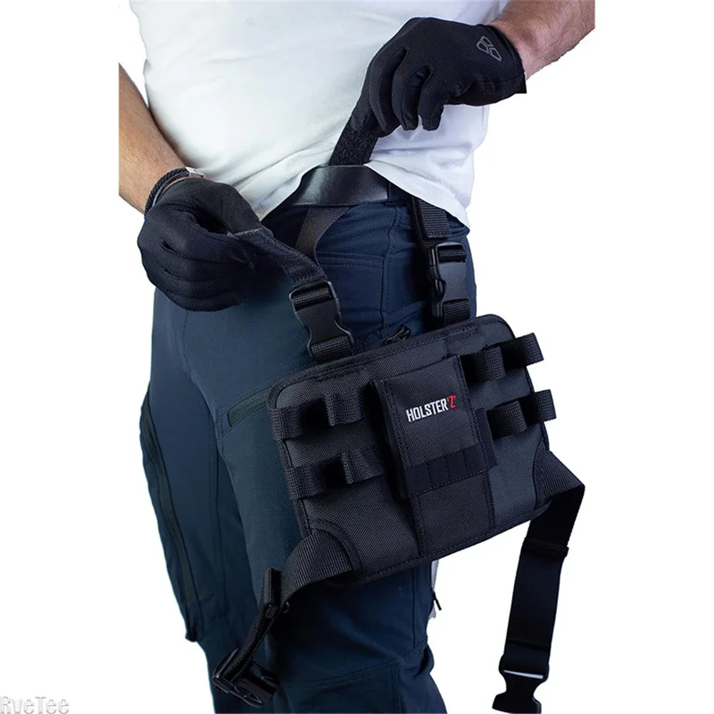 Imagem -02 - Repair Tool Bolsa Around Your Leg Ferramenta Atualizada Bolsa Bolsa Compacto Pequeno Portador para Eletricista Mechanic Tool Pouch Novo 2024