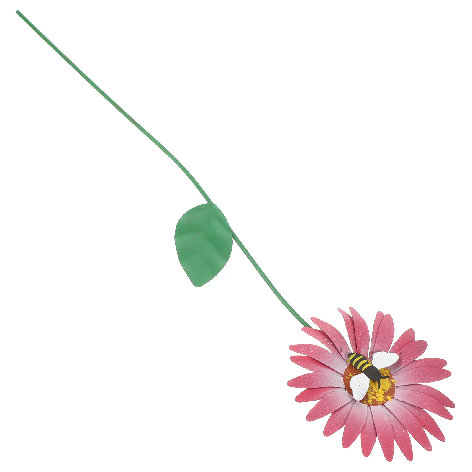 

Pink Sunflower Stake Durable Garden Decoration Lawn nament Metal Plants Outdoor Yard Display Grass L scaping Gardening