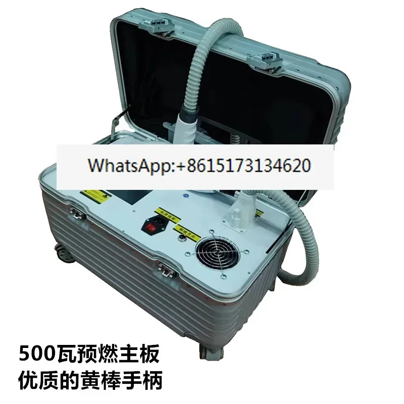 500 watt pre combustion pull rod box non-invasive eyebrow washing machine for spot removal,