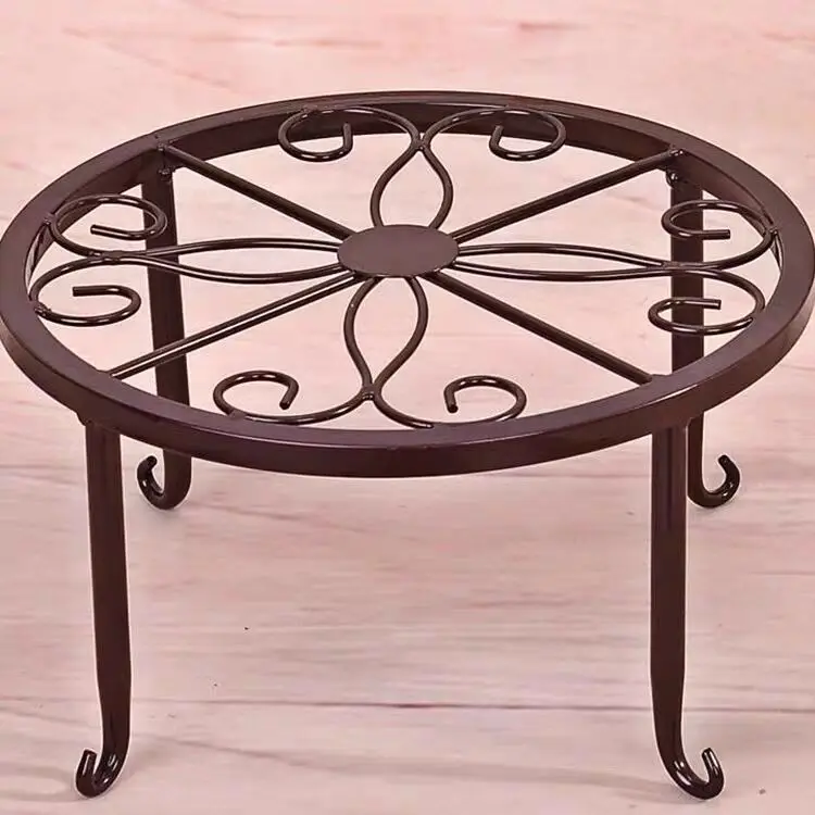 Flower Rack  Floor-Standing Balcony Succulent Flower Rack Storage Wrought Iron Outdoor Courtyard Flower Pot Rack