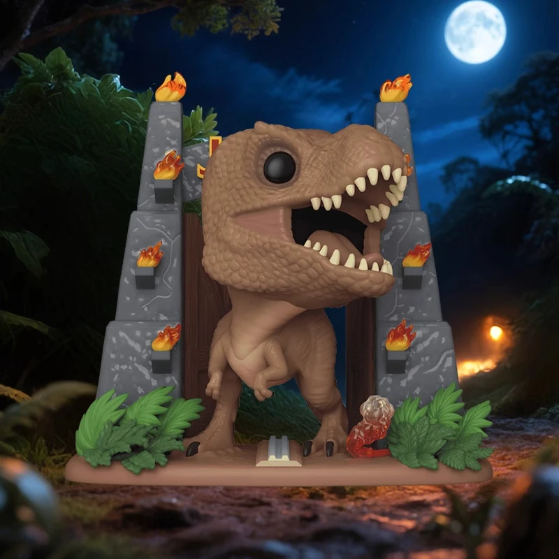 

Genuine Edition FUNKO POP Jurassic Park Tyrannosaurus Rex and Spinosaurus Action Decoration Ornament ModelToys Collectible Model