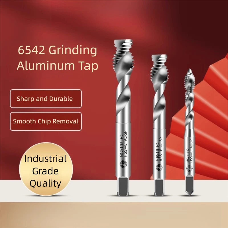 TG Hochgeschwindigkeitsstahl-Aluminium-Gewindebohrer, Spiralnut, Aluminiumteile, Gewindebohrer, Aluminiumplatte, Gewindebohrer, Zahn 3–12 mm