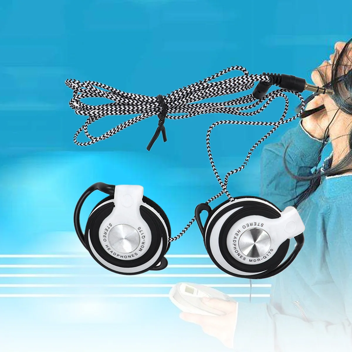 

MP3HeadphonesWiredEarbudsComfortableEarhookStereoHeadsetDurableCableSoftPadsSoundQualityPhoneComputerTVStereo Compatibility