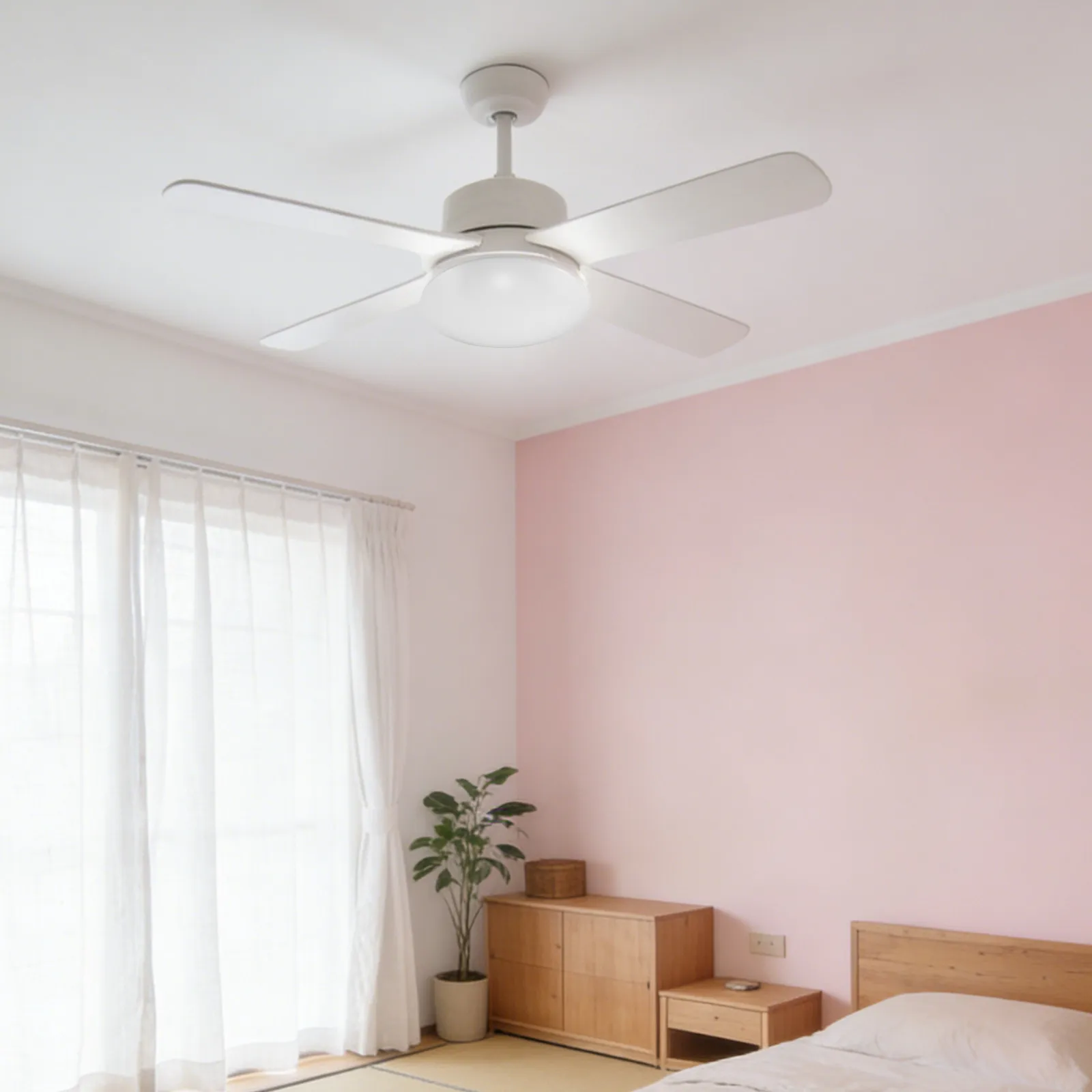 

Plastic Ceiling Fan Light Cover White 32Cm Ultra-Thin Lampshade Replacement for 42 Inch 52 Inch Fans Fan Light