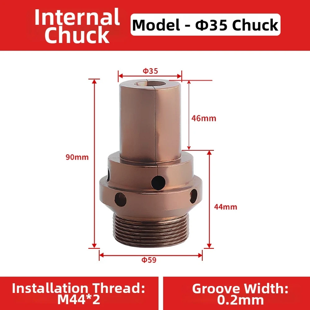 Internal Expansion Head Chuck for CNC Lathe 46mm and 0640mm Machines Stable Clamping for Sleeve Type Workpieces