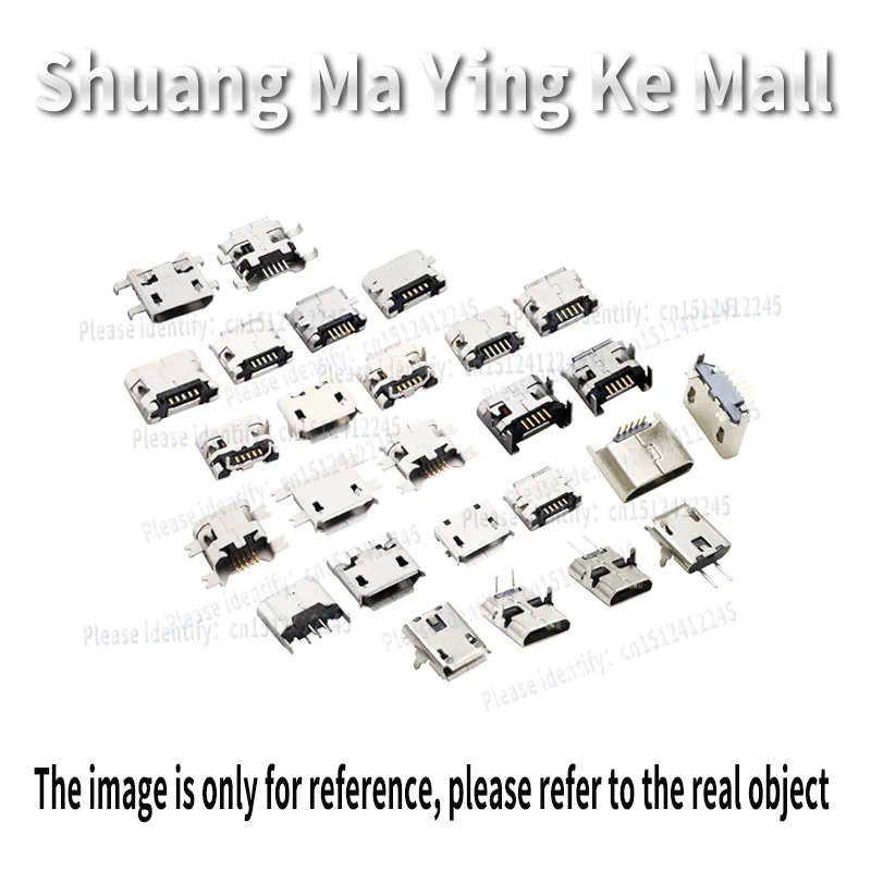 Conector MICRO USB MK5PIN, Conector de Puerto hembra, Conector de datos para teléfono Android, TYPE-B, SMD DIP