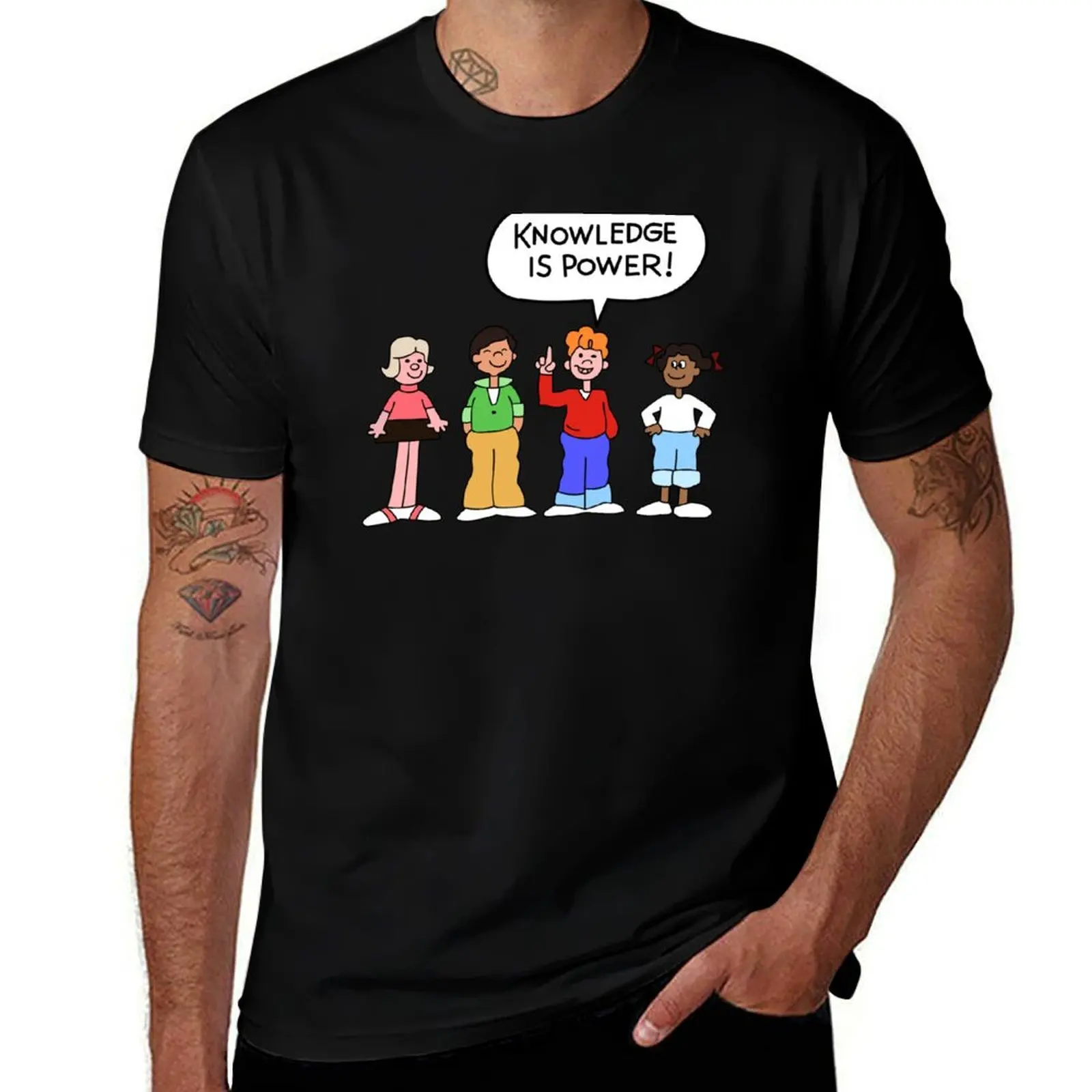 School House Rocks: Knowledge is Power! T-Shirt Long Lasting Casual T-Shirt
