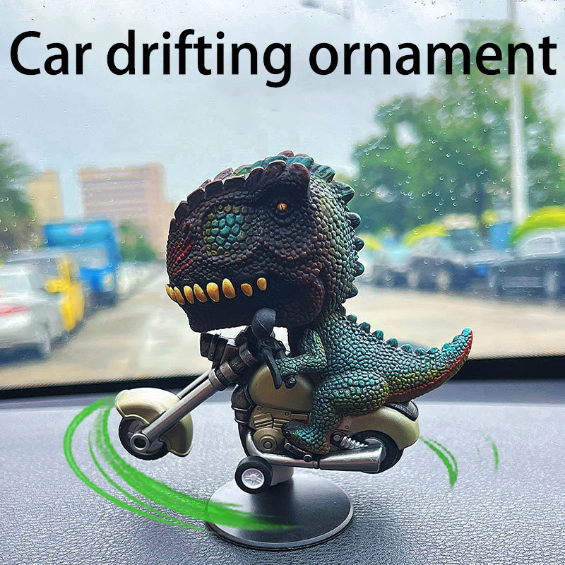 

Car Drift Ornament Tyrannosaurus rex Triangle Dragon Drift Ornament Car Dashboard Ornament Car Creative Ornaments
