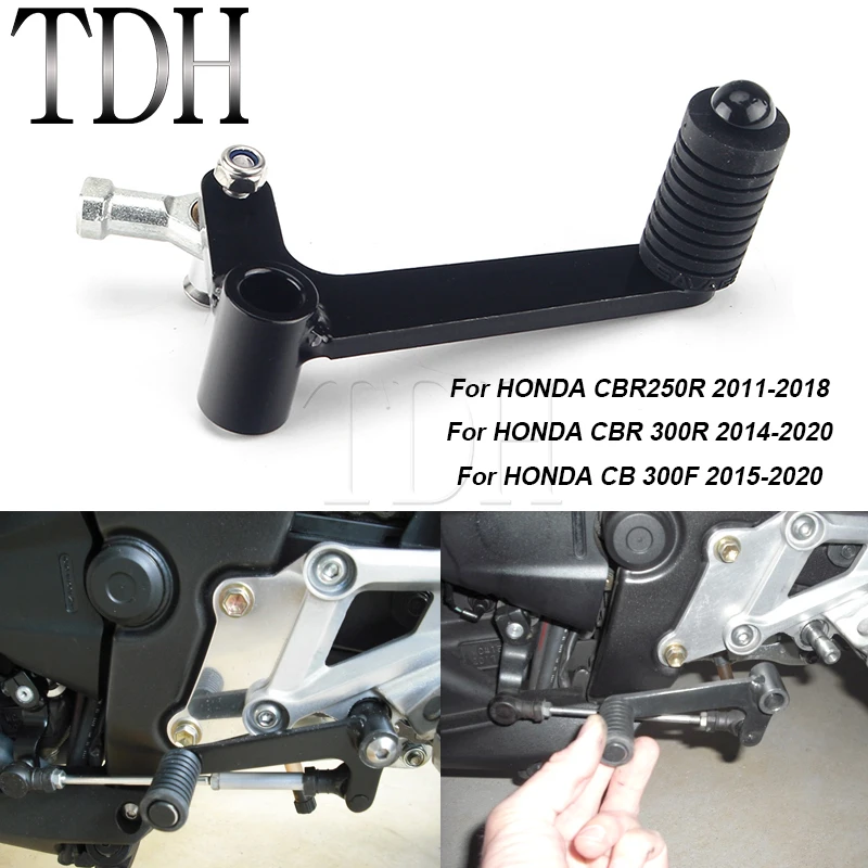 Left Gear Shift Lever For Honda CBR250R 11-18 CBR300R CBR 300R 250R CB 300F CB300F Motorcycle Accessories Shifter Pedal Toe Pegs