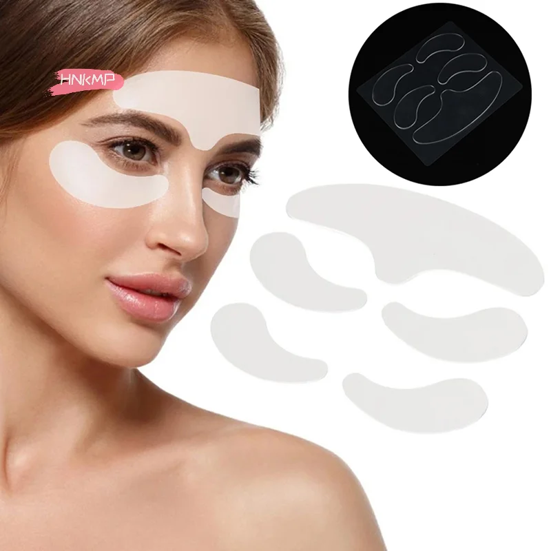 5 Stuks Anti-Rimpel Siliconen Patches Herbruikbare Gezichts- en Nek Huidverzorging Verbeteren Huid Stevigheid Elasticiteit Stimuleren Slaaphulpmiddel