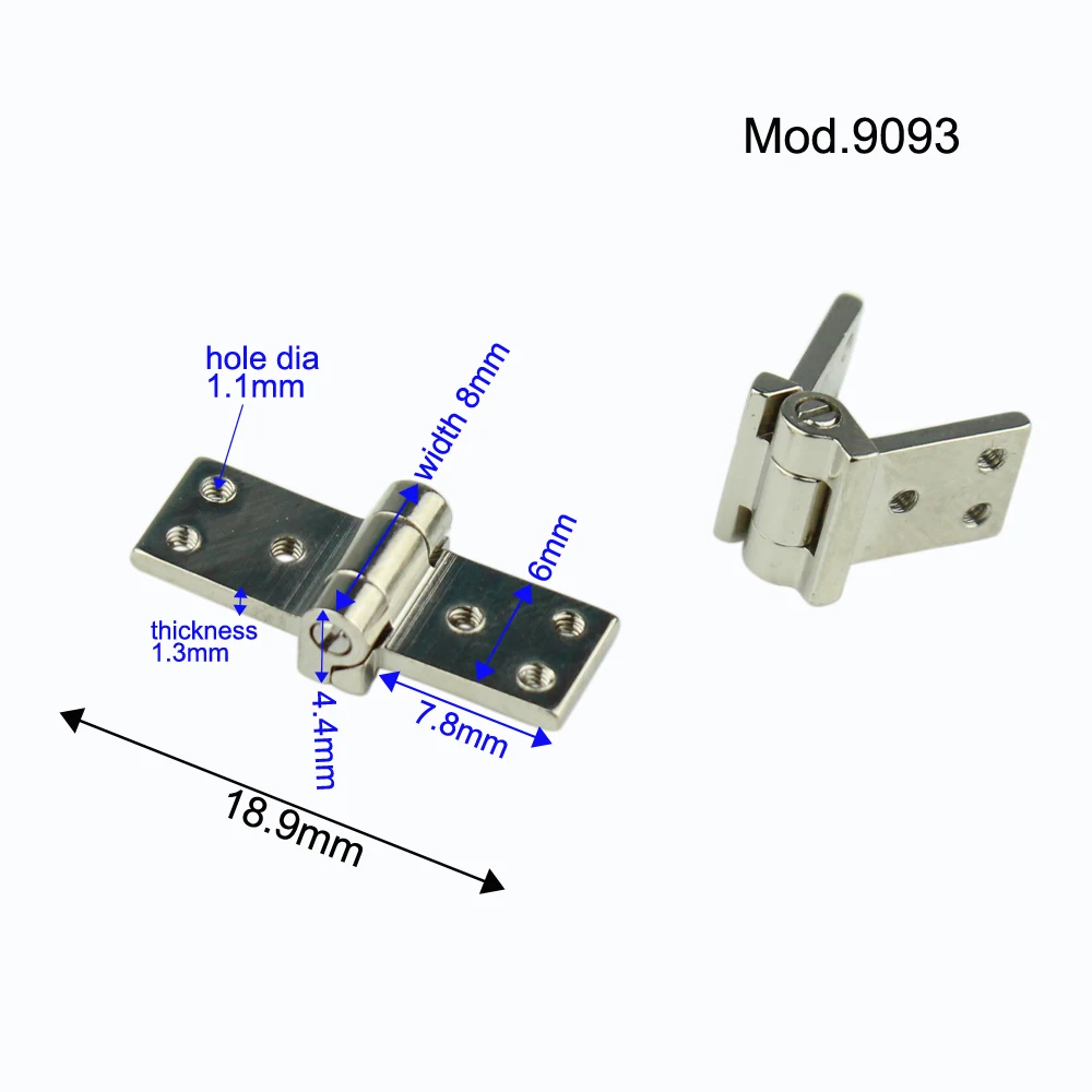 20pcs(10pairs) 8mm Width Optical Spectacle High Nickel Eyeglasses Hinge Screws Plastic Eyewear Glasses Repairing Accessory 9093