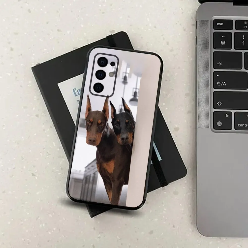 Animal Dog Doberman Pinscher Phone Case For Samsung S24,S21,S22,S23,S30,Ultra,S20,Plus,Fe,Lite,Note,10,9,5G Black Soft Cover