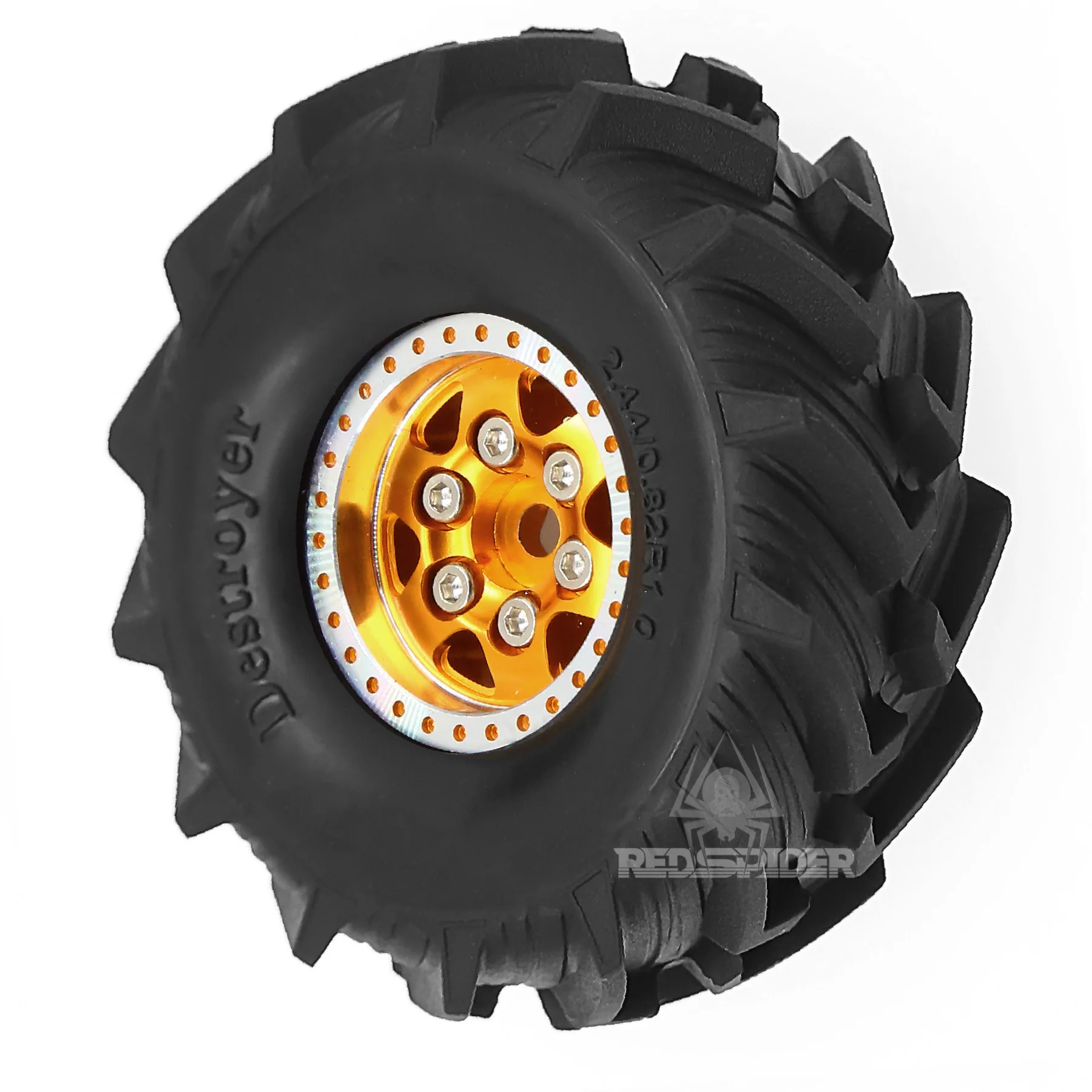 إطارات سيارات للتحكم عن بعد موديل 1/24 RC 4 مع عجلات معدنية + جلد الإطارات، مناسبة لنصف بطاقة محاكاة FMS Xiaoqi FCX24 UCX24