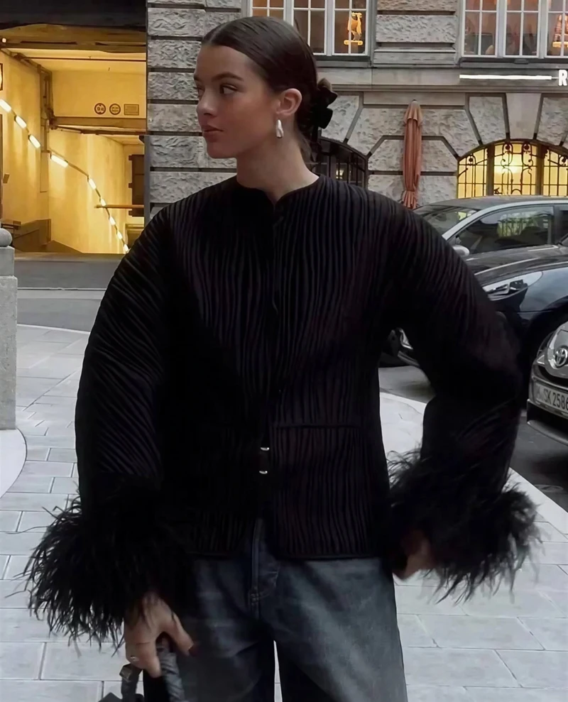 

Женские корейские зимние парки из шерпа с мягкой подкладкой и двойными карманами, джинсовые на пуговицах, облегающие, с карманом-стойкой