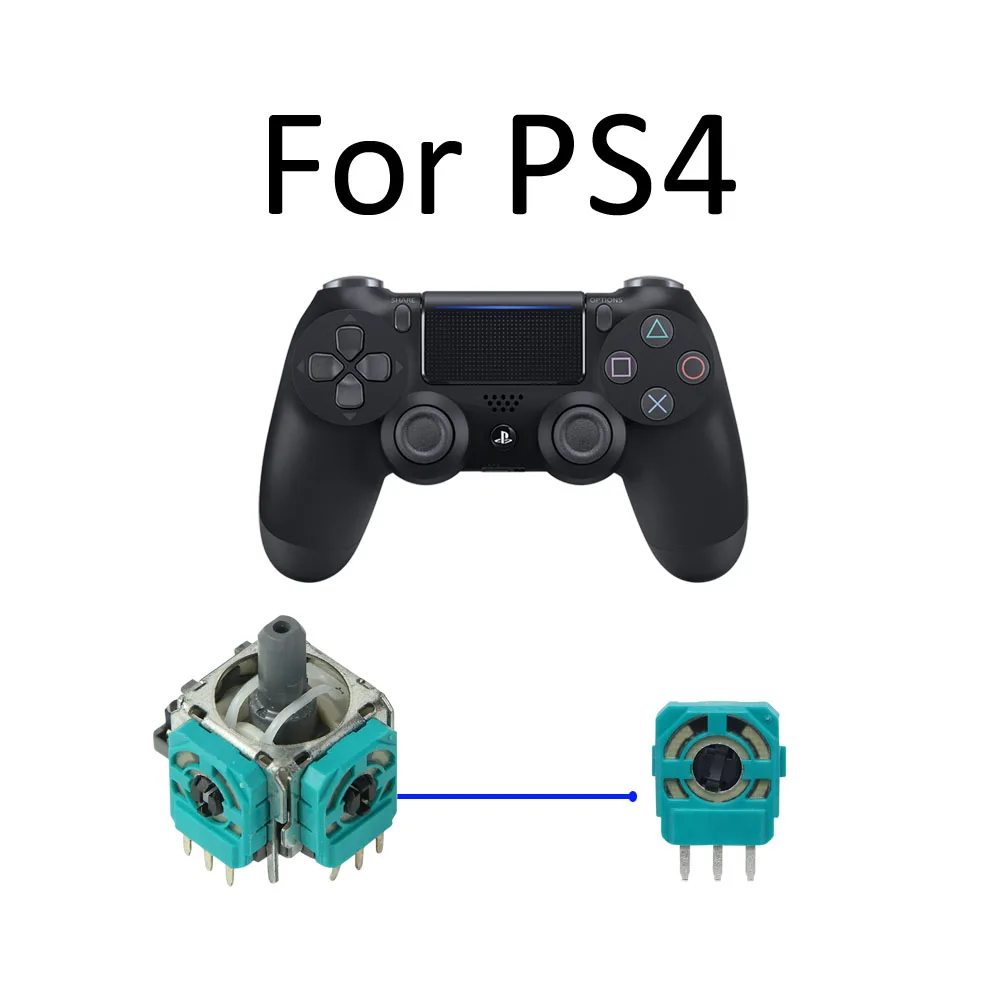 4 Pieses Controller จอยสติ๊ก Potentiometers Sensor Repair Thumbstick แกนตัวต้านทานปุ่มด้านข้างสําหรับ Sony Playstation 4 5 PS4 5