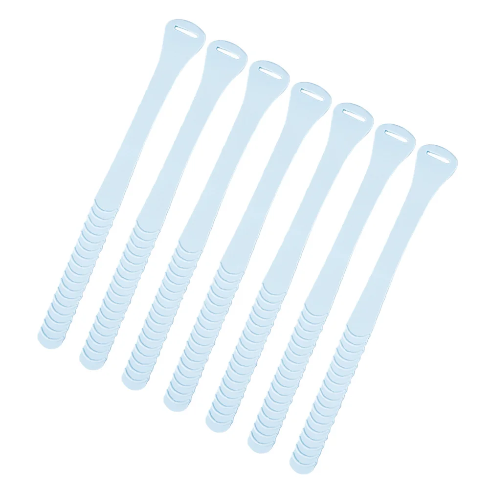 

7Pcs Toilet Seat Lifter Anti-Dirty Creative Cutable Accessory Blue Avoid Touching Sanitary Family Protection Toilet Cover Lifter