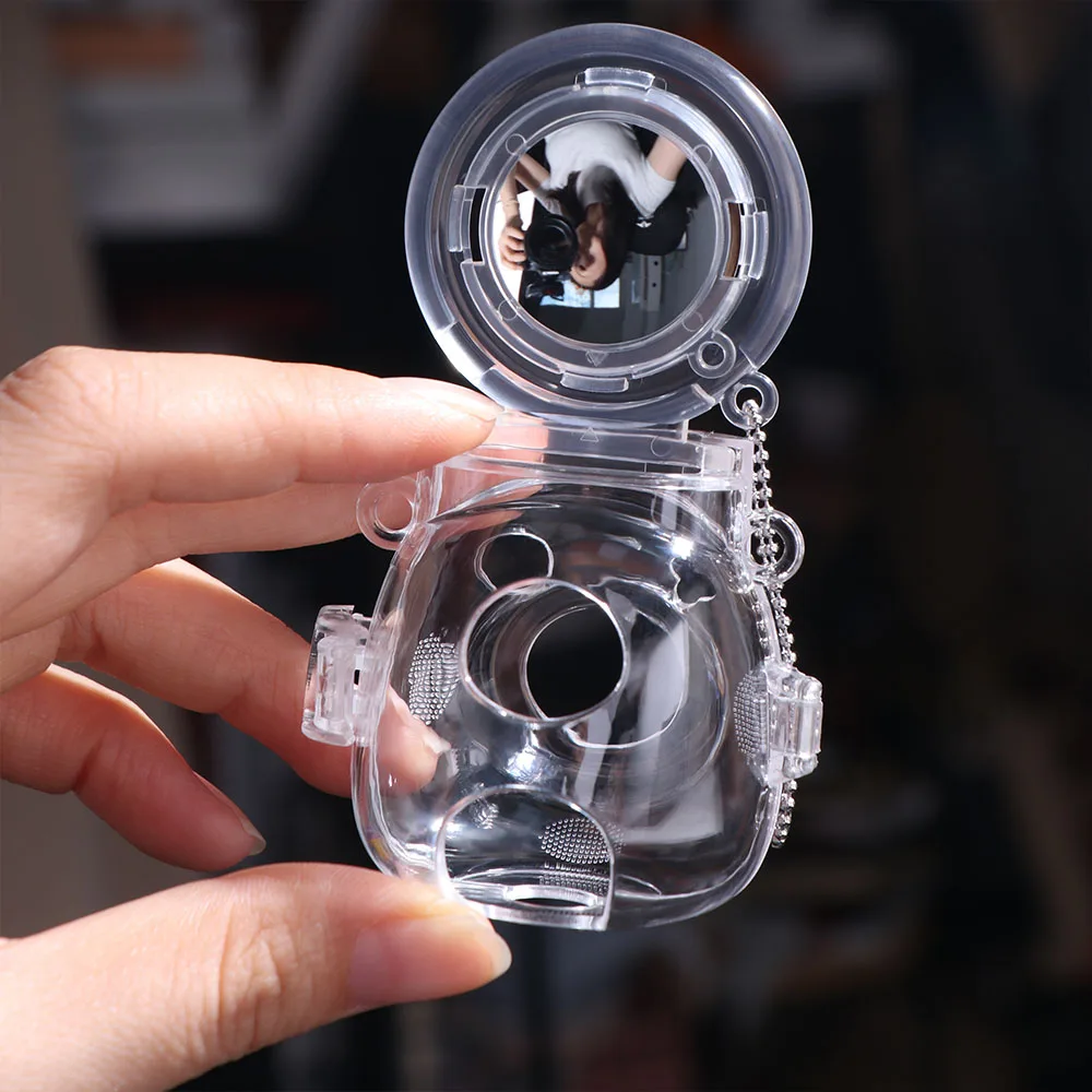 Waterproof Selfie Mirror Crystal Case Set Protection Case Multipurpose Crystal Case Camera Bag Transparent Self Mirror