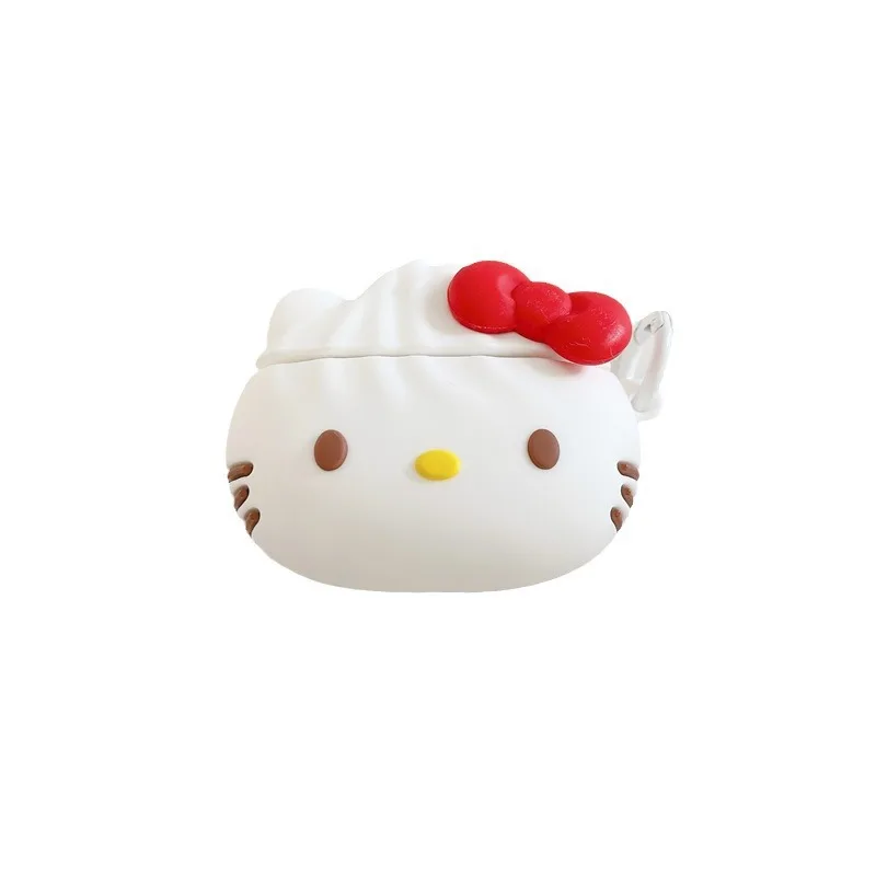 Hello Kitty-Juste pour écouteurs en silicone souple, jolie boule de riz, étui Airpods Pro 2, étui Airpods 3, 2022, 2021