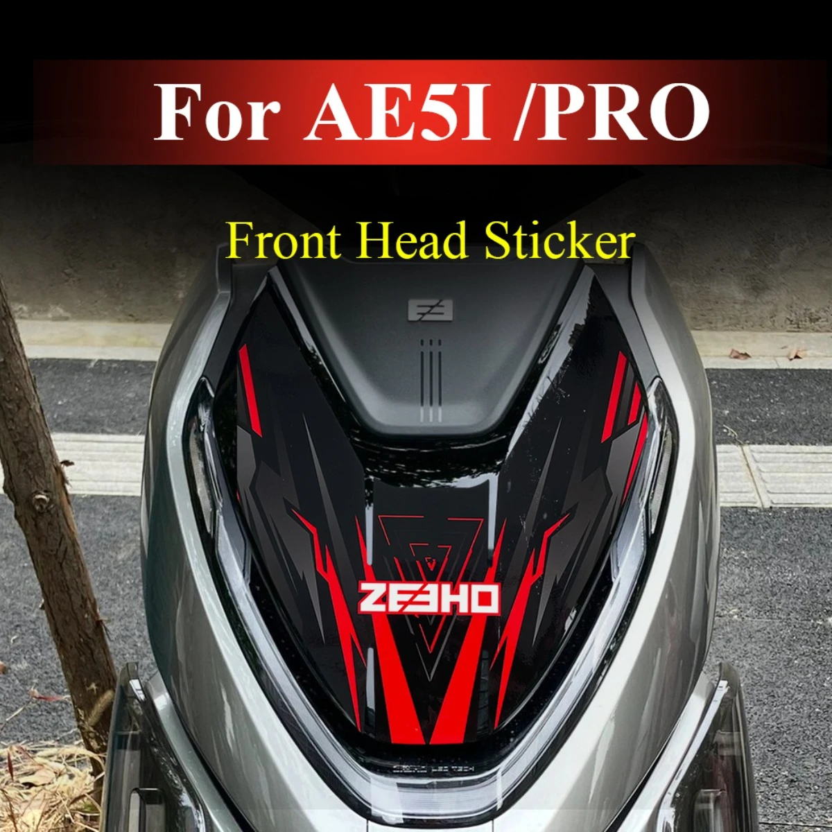 

For ZEEHO AE5i AE5i PRO Motor Front Fairing Decoration Body Personality Decals Motorcycle Accessories Modified Sticker