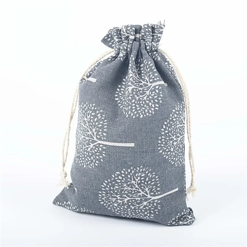 10pcs/lot 10x14cm Cotton Pouch Cloth Drawstring Bags Jewelry Packing Sachet Makeup Wedding Party Candy Gift Custom Bags Wrapping