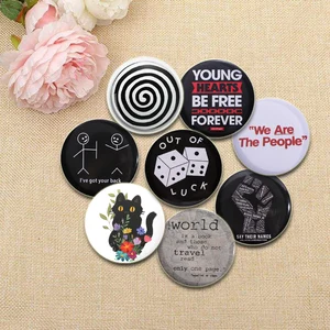 58mm Tiere/Errruptule/Blumenstifte Katzen Katzen lustige Zitate Brosche aus Lucky/sie Ihr Backback -Backback -Rucksack Geschenkzubehör Accessoire 6 Hauptverkäufe Shein Clothing - №4