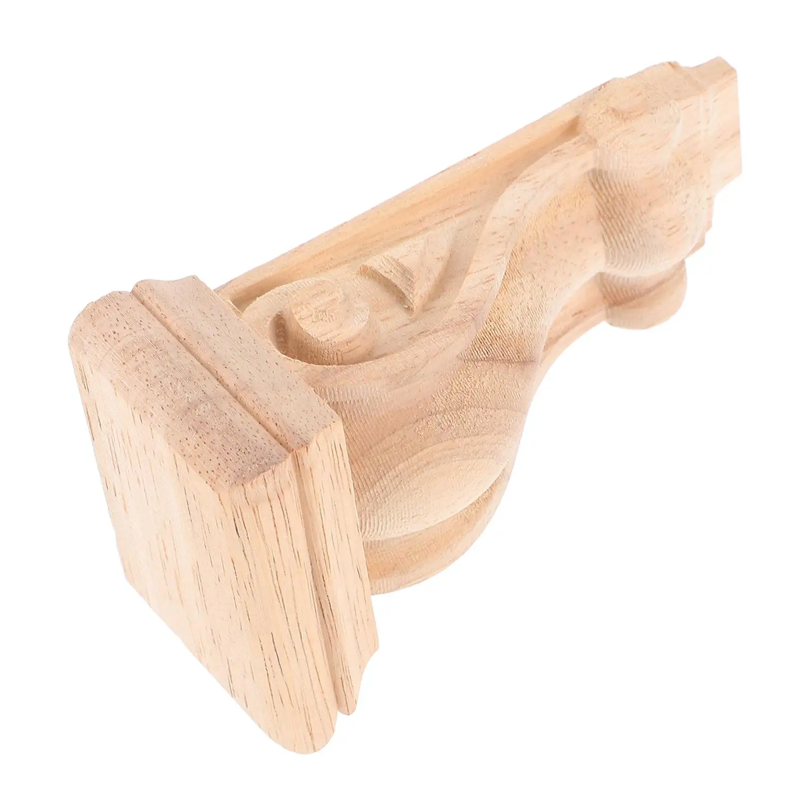 

Solid Wood Carved Column Capital European Style Decorative Wooden Appliques Fireplace Mantel Beam Support Wall Corbels