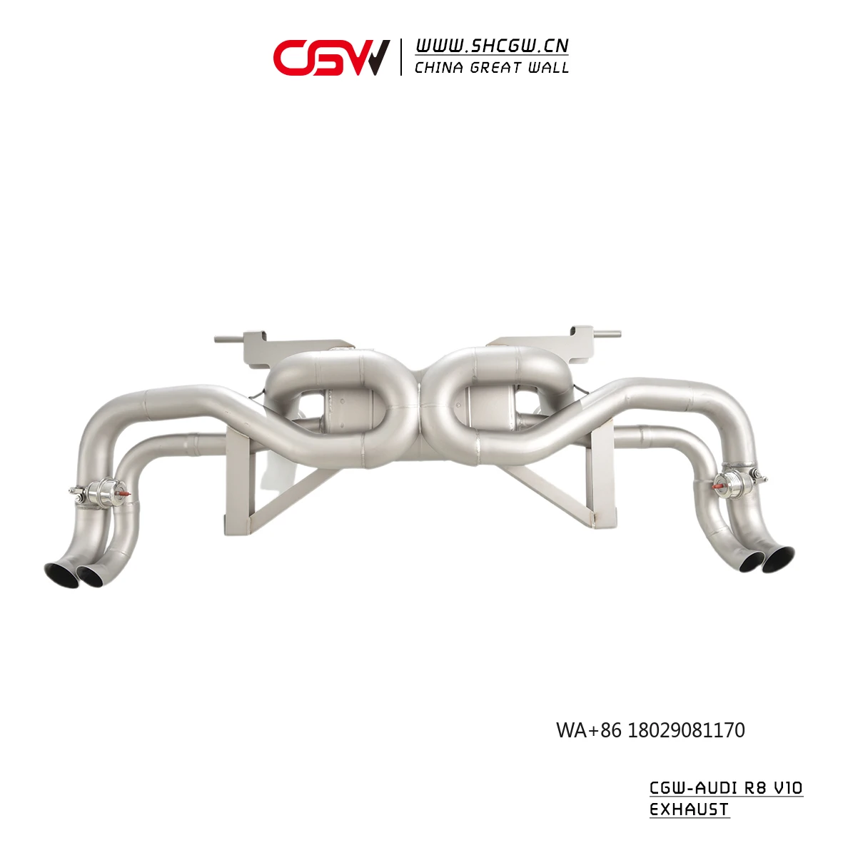 

Active Sound 304 Stainless Steel Exhaust Pipes Catback System for R8 V10 3.0T 3.6T 2005-2025 Electric Valves Escape