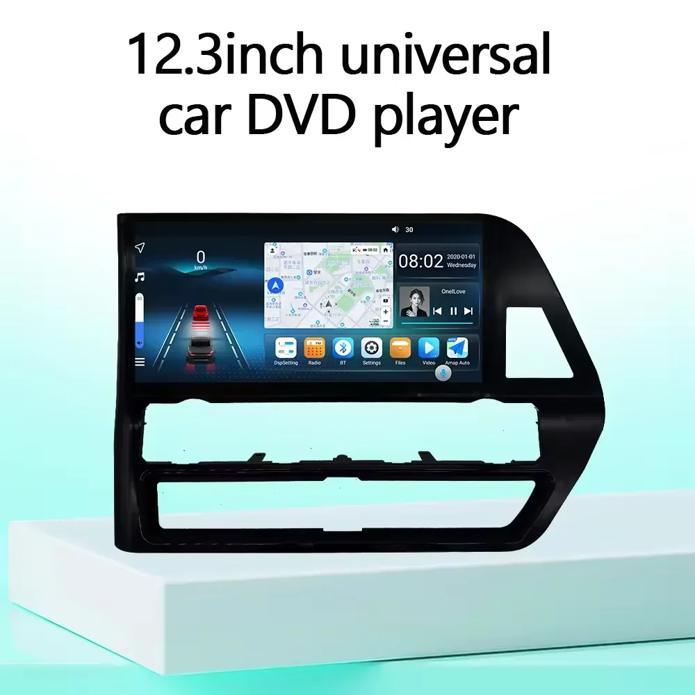 Lelv 12.3 "Android 13 Qled Schermo Per Kluger Highlander 2021 2022 Autoradio Multimediale Gps Lettore 2 Din Carplay