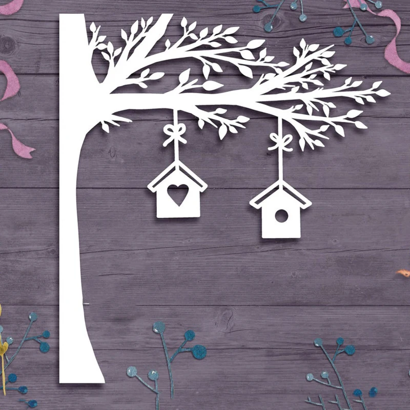 

house Tree metal cutting dies Scrapbooking decoration paper craft knife mould blade punch template Embossing stencils 1pcs