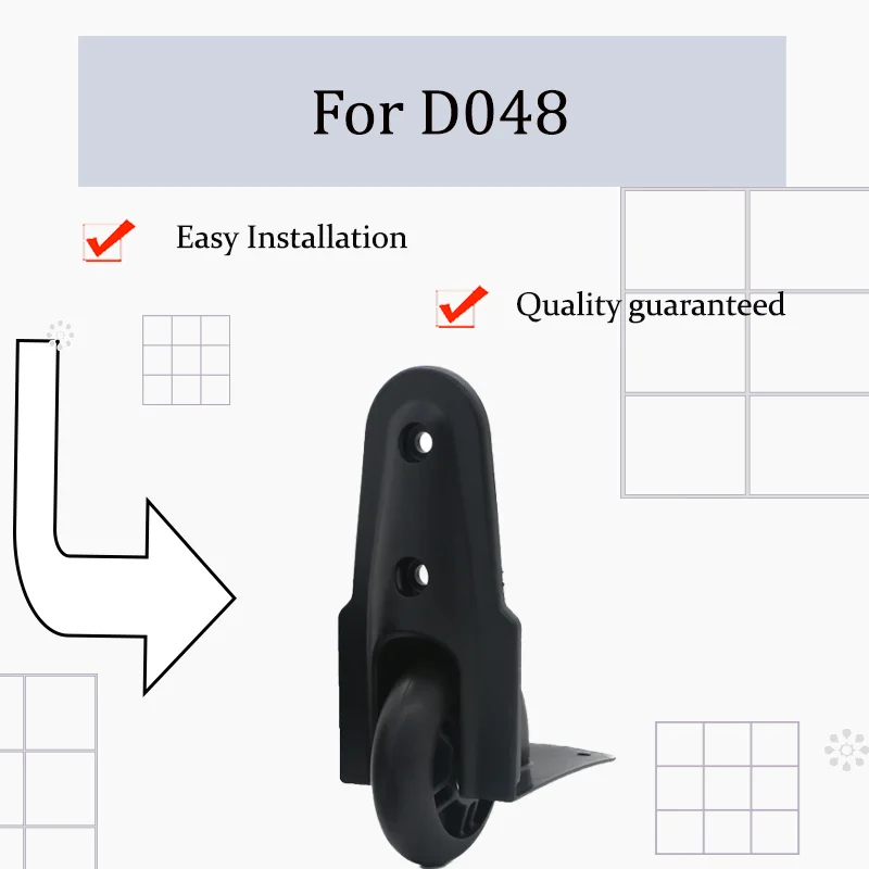 For D048 Luggage Wheel Replacement Set Fixed Straight Wheels Simple Installation Smooth and Quiet Rolling