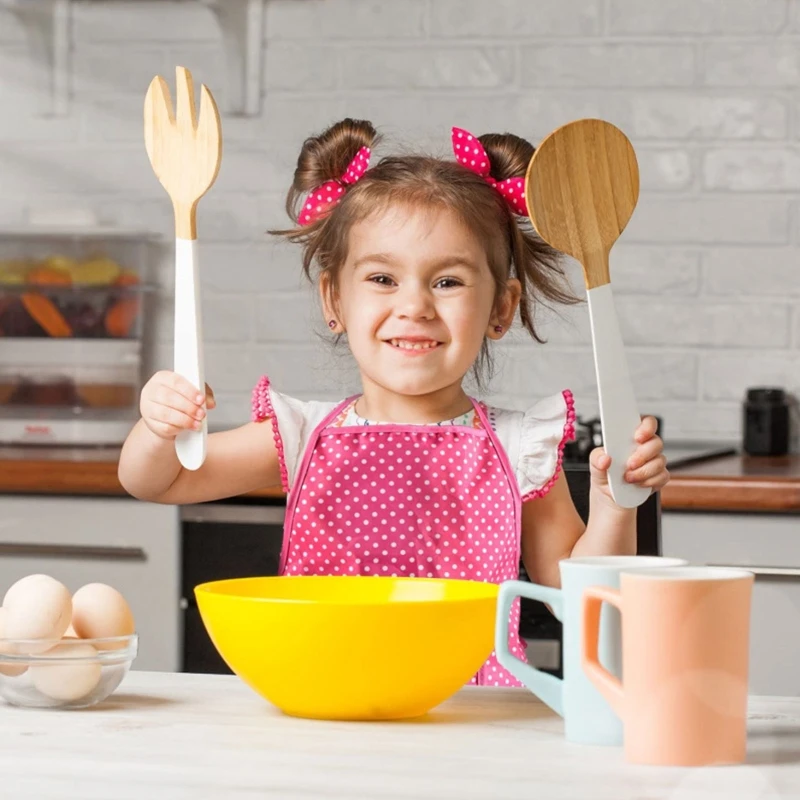 11 Stuks Schort voor Kleine Meisjes Kinderen Koken Bakken Set Chef Hoed Mitt & Gebruiksvoorwerp voor Peuter Dress Up Chef Rol