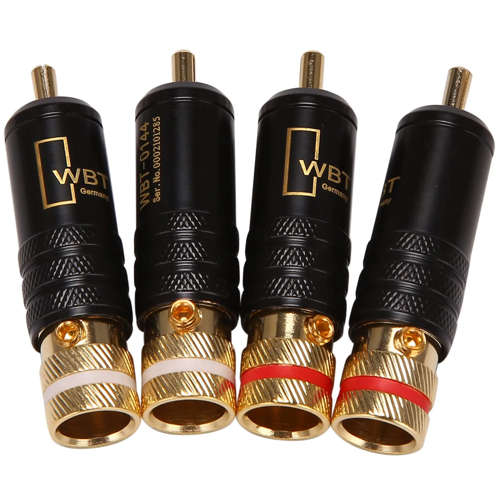 Fiches de verrouillage Rca, connecteurs audio et vidéo, 4 pièces